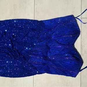 Stunning Royal Blue Sequin Dress